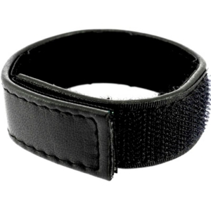 Leder Cock Strap Verstellbar - Schwarz