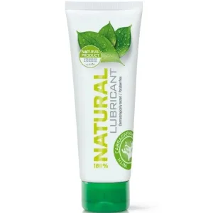 Tube mit natürlichem Gleitmittel, dermatologisch getestet, parabenfrei, mit Carrageen, grüne Kappe.