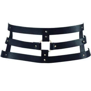 Maze Wide Belt Und Halten Schwarz – Bijoux