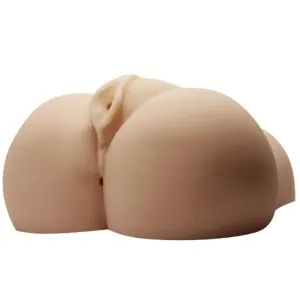 Ein hautfarbener, anatomisch geformter Silikon-Torso auf weißem Hintergrund.