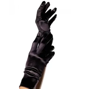 Satinhandschuhe Schwarz – Leg Avenue