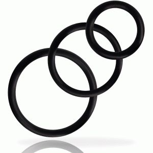 Set Anillos Pene Schwarz  | Addicted Toys
