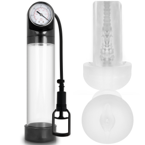 Rx9 Transparent Mit Masturbator | Pump Addicted