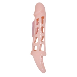 Penishülle mit Vibration und Strap Natural 13.5cm | Baile