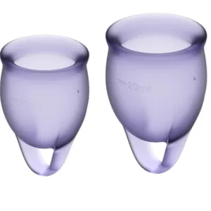 Menstruations Cup Purple 15 + 20ml – Satisfyer