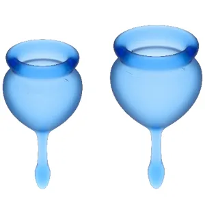 Menstruationscup Dark Blue 15 + 20ml – Satisfyer
