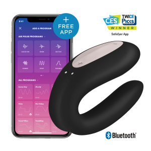 Double Joy Mit App Schwarz | Satisfyer