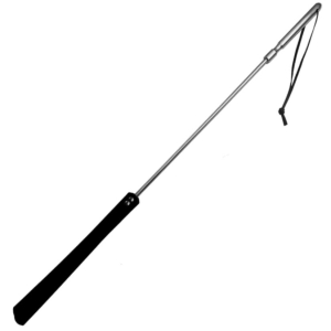 Original Reitgerte Aus Leder Und Metall 70cm | Metal Hard