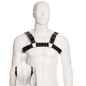Bulldog Harness Schwarz | Leatherbody