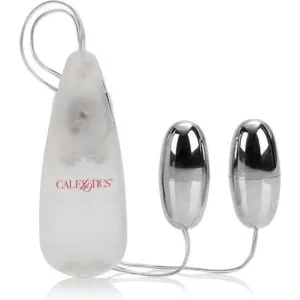 Vibrierende Kugeln Silber Duo – Calex