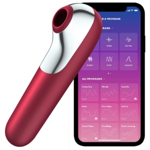 Dual Love Air Pulse Vibrator Rot | Satisfyer