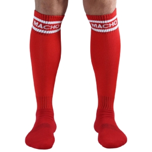 Lange Socken OneSize Rot | Macho