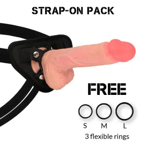 Harness + Liquid Silikon Spitfire Dildo 21cm – Rockarmy